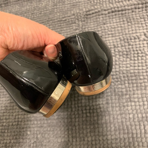 Chanel Patent Leather Peep Toe Ballet Flat - Picture 5 of 7